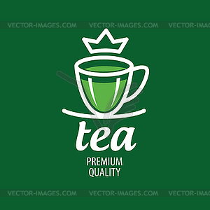 Logo tea - vector image