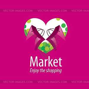 Shopping logo - vector image