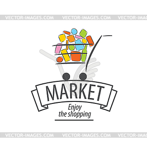 Shopping logo - vector image