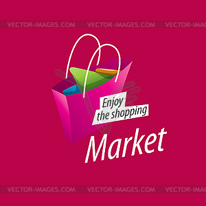 Shopping logo - vector image