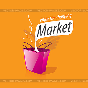 Shopping logo - vector clipart