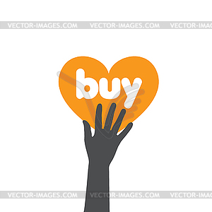 Shopping logo - vector image