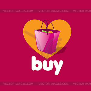 Shopping logo - royalty-free vector image