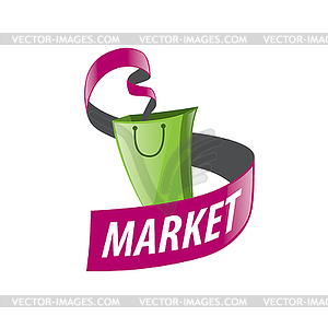 Shopping logo - royalty-free vector image