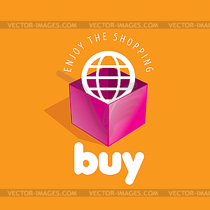 Shopping logo - vector clip art