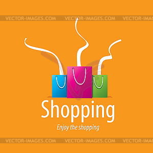 Shopping logo - vector image