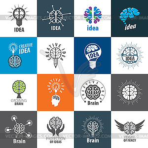 Brain logo - vector image