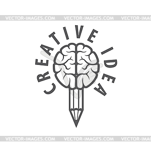 Brain logo - vector image