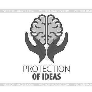 Brain logo - vector clipart