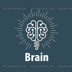 Brain logo - vector image