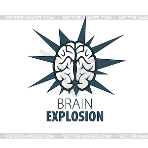 Brain logo - vector clip art
