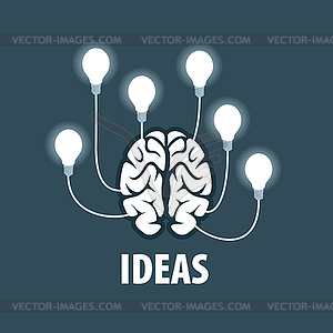 Brain logo - royalty-free vector clipart