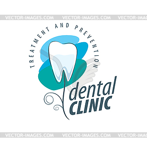 Логотип стоматологии - векторный клипарт / векторное изображение