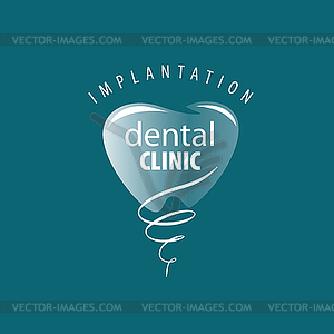 Логотип стоматологии - векторный клипарт