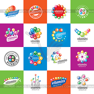 Logo vitamins - vector clipart