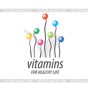 Logo vitamins - vector clipart