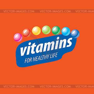 Логотип витамины - векторизованное изображение