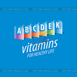 Logo vitamins - vector clipart