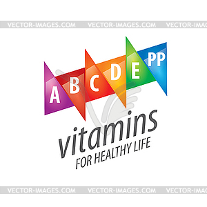 Logo vitamins - vector clip art