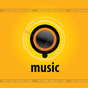 Logo music - vector clipart