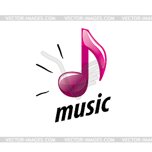 Logo music - vector image