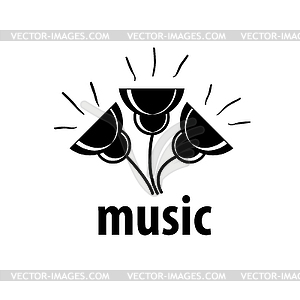 Logo music - vector clip art