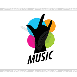 Logo music - vector image