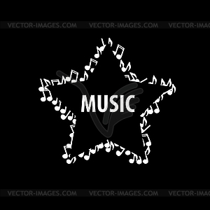 Logo music - vector EPS clipart