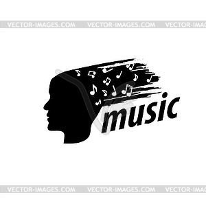 Logo music - vector clip art