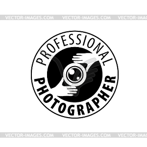 Logo for photographer - vector clipart / vector image