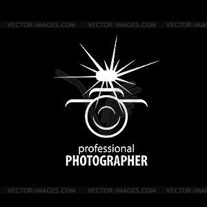 Logo for photographer - vector image