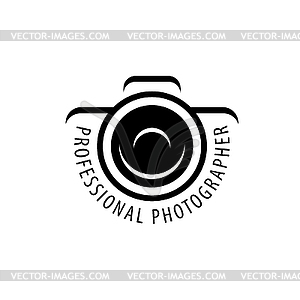 Logo for photographer - vector clip art