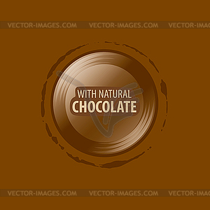 Logo chocolate - vector image