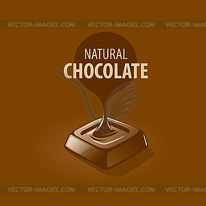Логотип шоколад - векторное изображение