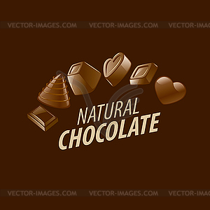 Logo chocolate - vector image