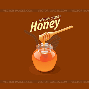Honey logo - vector image