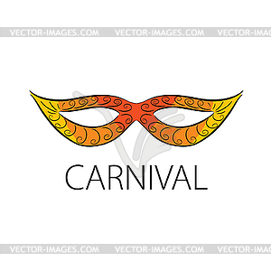 Carnival logo - color vector clipart