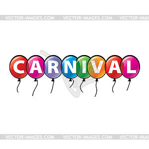 Carnival logo - royalty-free vector clipart