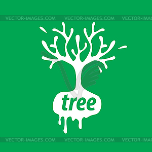 Logo tree - stock vector clipart