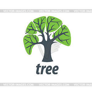 Логотип дерева - векторный клипарт Royalty-Free