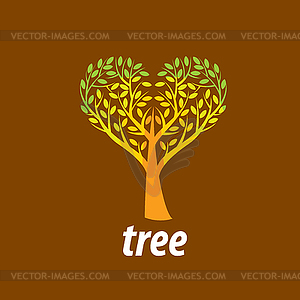 Logo tree - royalty-free vector image