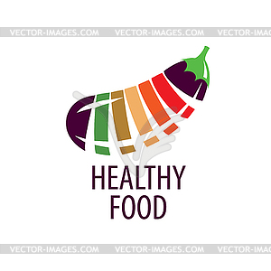 Logo healthy eating - vector clipart