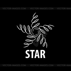 Logo star - vector clipart / vector image