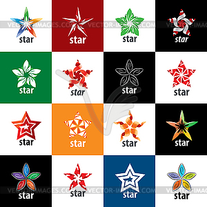 Logo star - royalty-free vector clipart