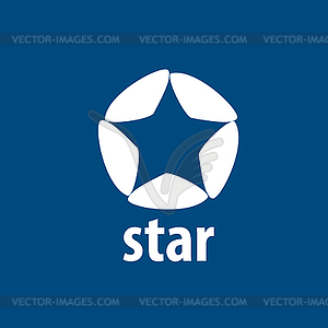 Logo star - color vector clipart