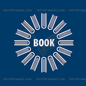 Sign book - vector image