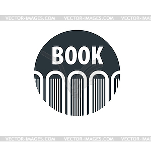 Sign book - vector image