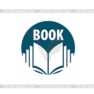 Sign book - vector clipart