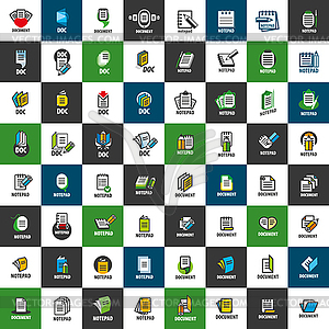 Logo document - vector clip art