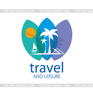 Logo travel - vector image